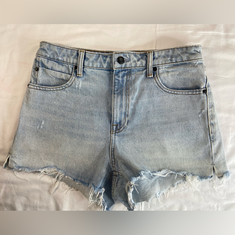 Alexander Wang Cut Off‎ Bite Highrise Denim Jean Shorts Size 27